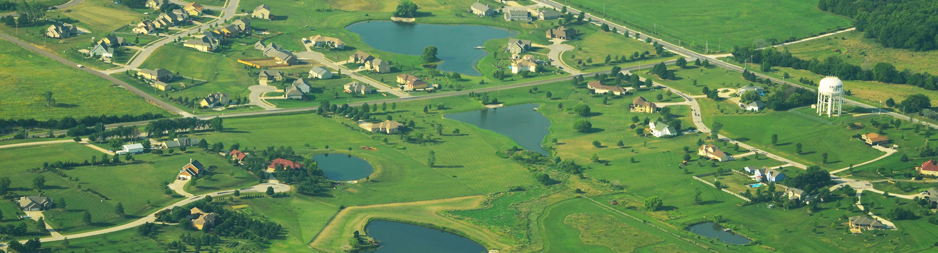 Aerial view of Baldwin City