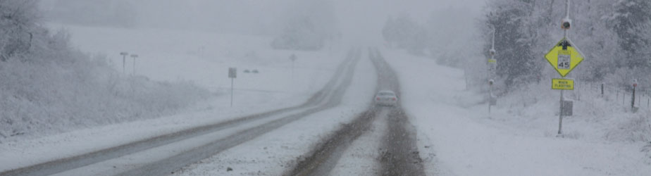 Photo of snowy street